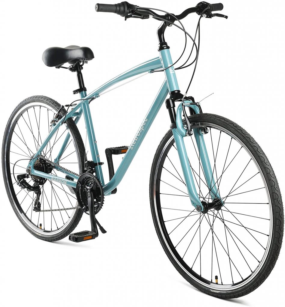 Retrospec Barron Comfort Hybrid Bike 21Speed with Front Suspension and